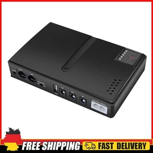 DC1018L Mini Portable UPS Backup Power Adapters 5V 9V 12V for WiFi Router (US) - Afbeelding 1 van 12