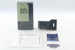 [CAJA COMO NUEVA] Panel de cubierta posterior de datos Contax T2 plateado para cámara compacta T2 D JAPÓN - Imagen 1 de 8