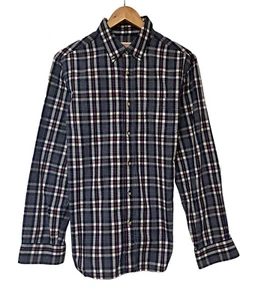Flint and Tinder Men's Button Down Shirt Navy/Red Plaid Pocket Cotton Size M euc - Bild 1 von 5