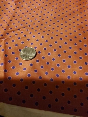 3 Yards Of David Textiles Mauve Purple Dot QUILT Fabric  - Image 1 of 2