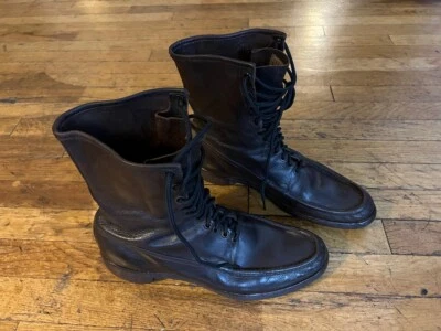 Russell Moccasin Co Bird Shooter Boots c1950s VTG VGUC Mens Size US ~10 - Image 1 of 4