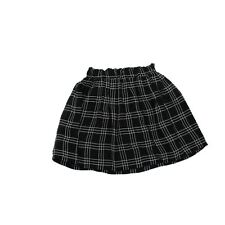 Hallhuber Women's Midi Skirt UK 8 Black Checkered 100% Polyester Midi A-Line