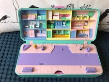 Polly Pocket vintage Trinket Box High Street Bluebird 1989 con due personaggi