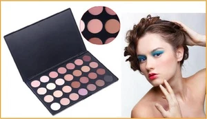 Pro Warm 28 Colour Neutral Makeup Eye Shadow Cosmetic Eyeshadow Palette Set Kit - Picture 1 of 7