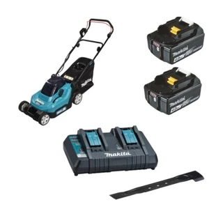 Makita Akku-Rasenmäher DLM382PM2 38 cm 2x BL1840B 4,0 Ah DC18RD 40 l Fangkorb - Bild 1 von 3