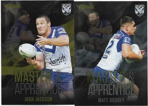 2022 Nrl Traders Master & Apprentice Black 2 Card Team Set - BULLDOGS - Picture 1 of 1