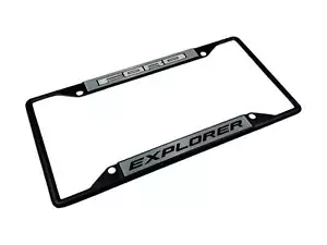 For Ford Explorer Black License Plate Frame - Bild 1 von 2