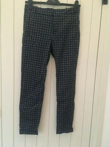 Womens Zara Patterned Smart Trousers UK Size 8 - Picture 1 of 4