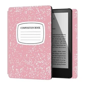 Hülle für 6" komplett neuer Kindle (2024 2022) 11. Gen, Kompositionsbuch pink - Bild 1 von 9