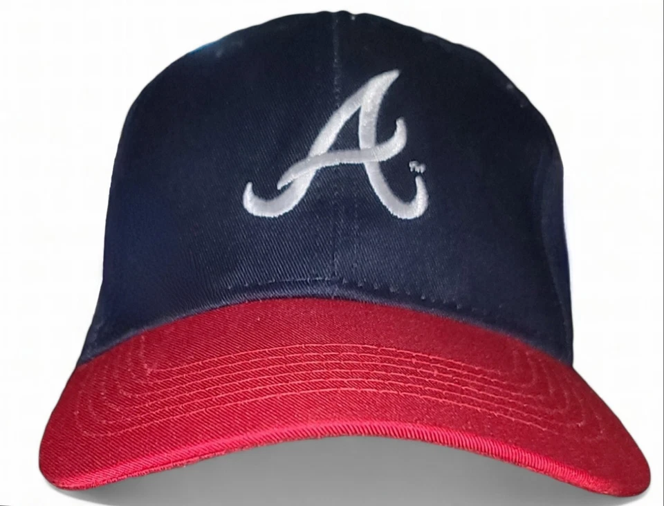 Atlanta Braves MLB Baseball Cap Hat Adjustable Stadium Giveaway Old Log - Image 1 of 4