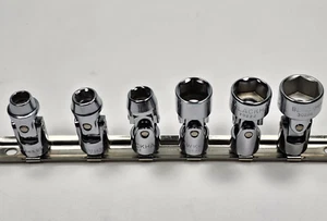 Blackhawk 3/8" Drive 6 PC Universal Socket Set, 9mm, 3/8, 7/16, 5/8, 11/16, 3/4 - Picture 1 of 24