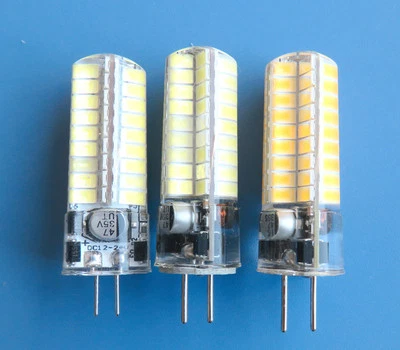 G4/G5.3/GY6.35(GX6.35) 5W LED bulb 72 5730 SMD RV/Boat Light DC12~24V Silicone - Image 1 of 4