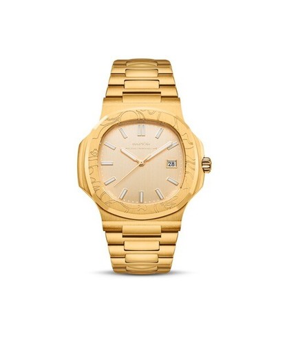 A BATHING APE (BAPE) Orologio Uomo A BATHING APE TYPE 10 BAPEX Oro 1L20187303 in Scatola Autentico