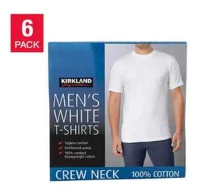 Kirkland Signature Men’s 6-Pack Cotton Crew Neck Tee - Picture 1 of 9