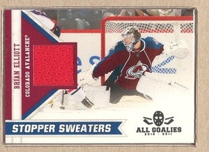Brian Elliott  2010-11 Panini All Goalies Stopper Sweaters (Red)