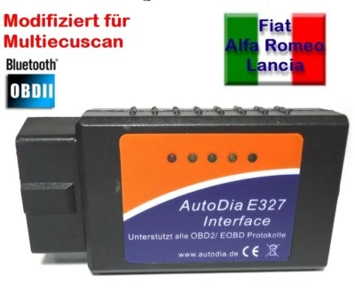 Interface AutoDia für Fiat Alfa Romeo Lancia OBD2 Diagnose OBD2 Tester Bluetooth - Bild 1 von 4