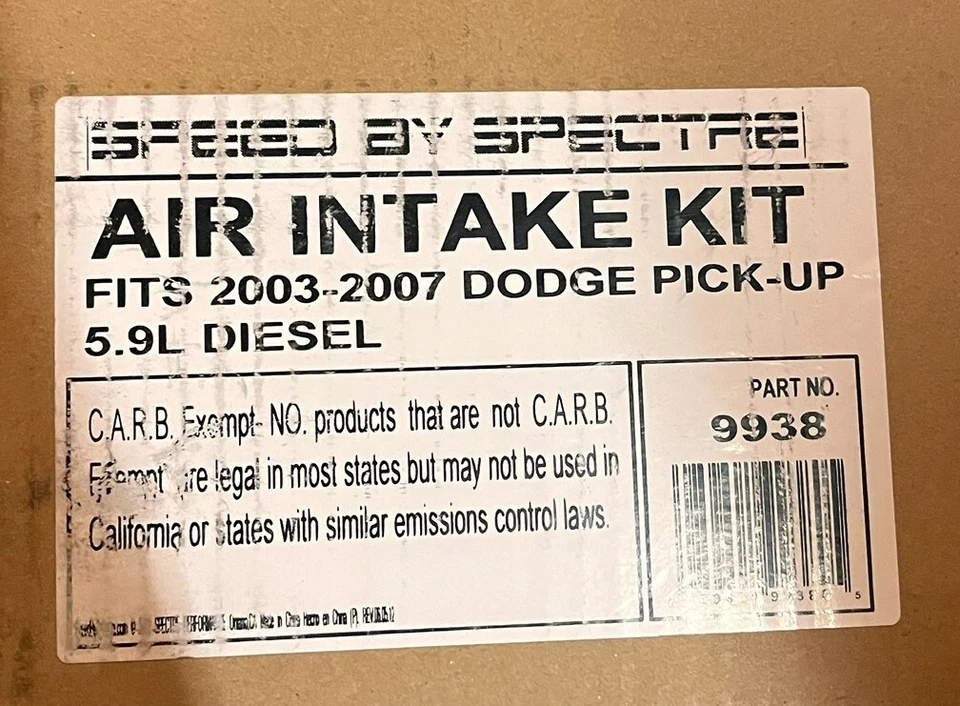 Spectre 9938 Air Intake Kit for 2003-2007 Dodge Ram 2500/3500 5.9L Diesel ^ - Image 1 of 1