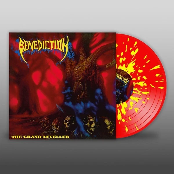 Grand Leveller-RED & Yellow Splatter Colored Vinyl by Benediction (Record, 2023) - Image 1 of 1