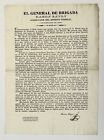 Ramon Rayon. Gov. of the State of Mexico. Acceptance speech. Signed. 1835.
