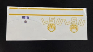 Juego de calcomanías mini casco de fútbol americano LSU Tigers blanco y dorado - Imagen 1 de 1