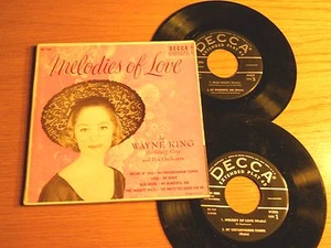 POP ORCHESTRA DOUBLE EP - WAYNE KING - DECCA ED 739 - "MELODIES OF LOVE"  - Bild 1 von 2