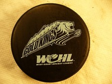 WCHL Colorado Gold Kings Blue Die Cut Logo Official Hockey Puck Collect Pucks