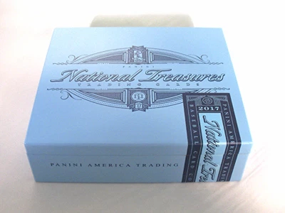 2017 Panini National Treasures NT Baseball Trading Cards Empty Cedar Cigar Box - Bild 1 von 2