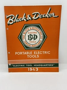1943 Black & Decker Portable Electric Tools Catalog Saws Grinders Drills - Picture 1 of 20