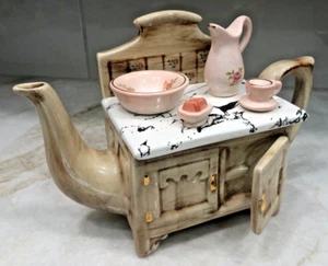 '90 South-West Ceramics Teapot Dresser Dressing Table Wash Bowl Paul Cardew - Picture 1 of 16