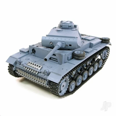 Heng Long 1:16 German Panzer III Tank (2.4GHz + Shooter + Smoke + Sound) - Image 1 of 4