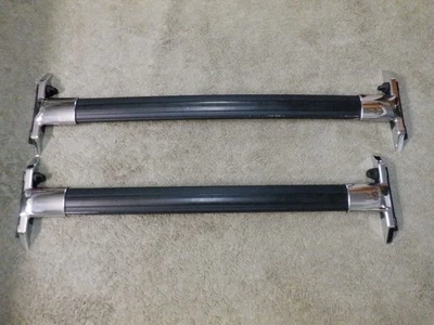 Par de barras transversais de rack de teto preto, 2008-2017 Buick Enclave, bagagem OEM (D) - Imagem 1 de 4