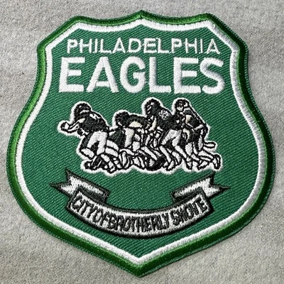 LARGE Philly Eagles PREMIUM Patch Iron On Saquan Barkley  Brotherly Shove - Image 1 of 4