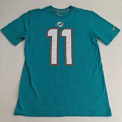 耐克 Miami Dolphins Mike Wallace Teal 球衣风格 T 恤男式 M 码 — 第 1/4 张图片