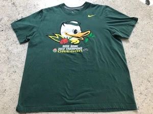 Oregon Rose Bowl 2012 Champions T Shirt NIKE USA Adult 2XL Green - Picture 1 of 4