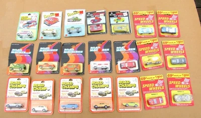 Lote de 21 coches diecast vintage 1:64 Road Champs máquinas ruedas de velocidad Foto 1 de 4