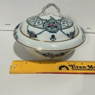 Tina de mantequilla con drenaje Corona Ware England Rosario 3 piezas Foto 1 de 4