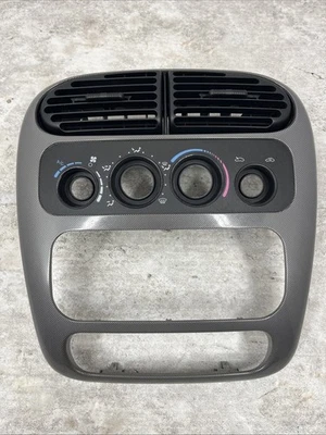 Dodge 2000-2005 neón tablero central embellecedor radio control de clima bisel plateado Foto 1 de 4