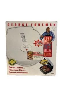 George Foreman Grilling Machine Lean Mean Fat Reducing (White) GR10 - Bild 1 von 6