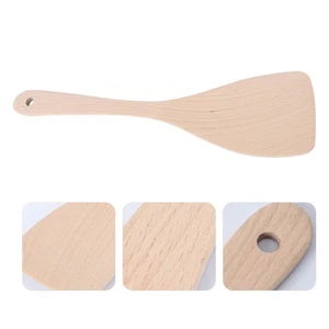  Cooking Utensil Non Stick Pan Teak Wood Spatula Wooden Spoon Kitchen Shovel - Picture 1 of 12
