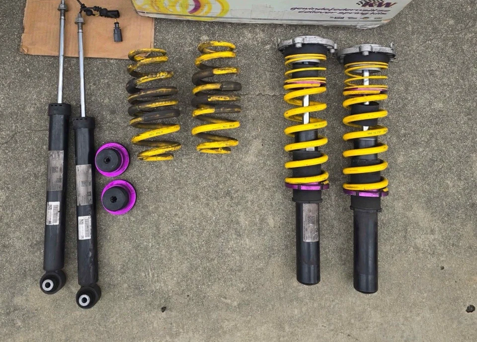 2017-19 Audi A4 S4 with EDC Adjustable kW Springs Front and Rear - Image 1 of 2