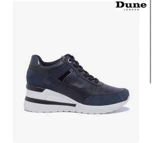 Dune London Elouera Wedge Trainers Womens Navy US 9 EUR 40 * - Picture 1 of 11