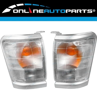 LH+RH Clear Corner Indicator Blinker Park Lights Pair for Toyota Hilux 1997-2001 - Image 1 of 4