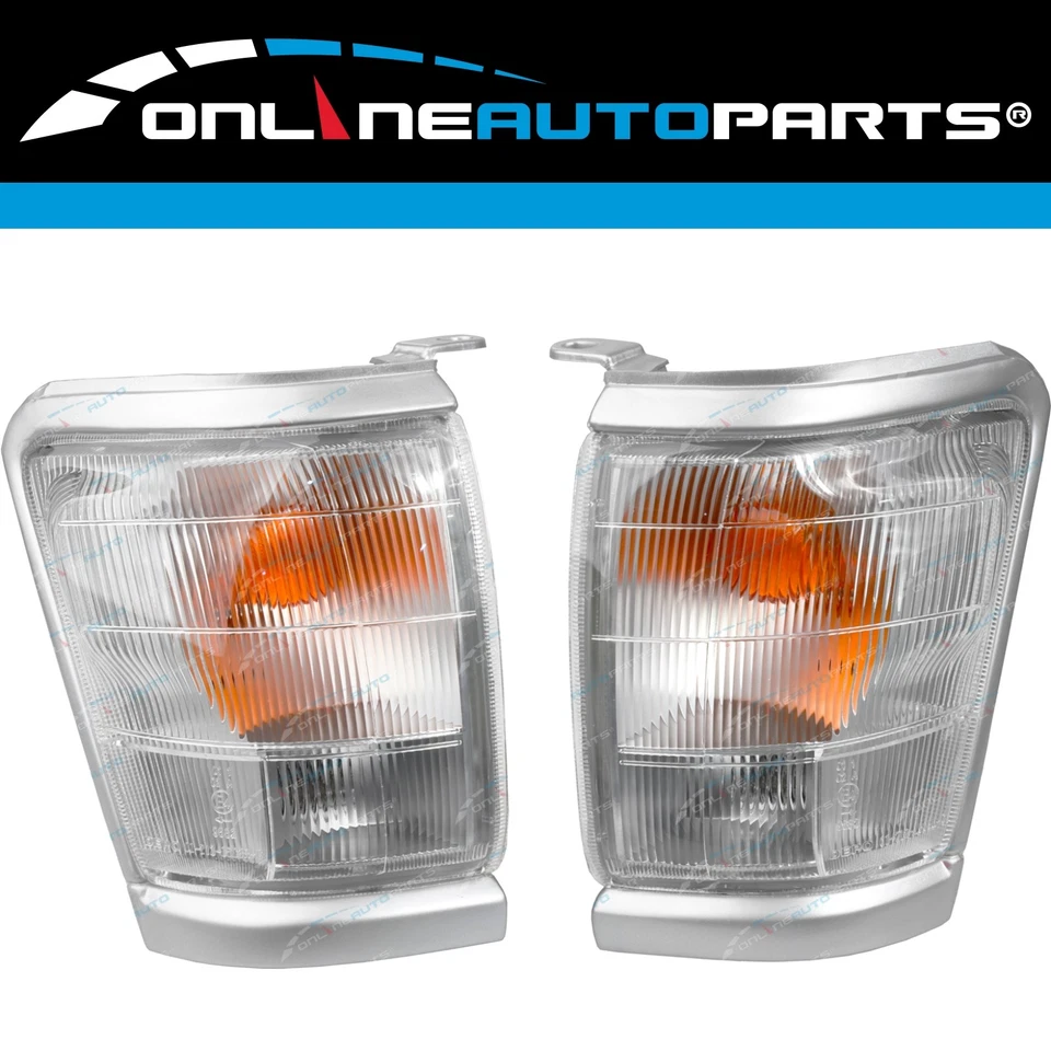 LH+RH Clear Corner Indicator Blinker Park Lights Pair for Toyota Hilux 1997-2001 - image 1 of 4
