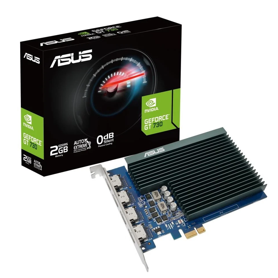 Asus Geforce Gt 730 Silent 2Gb Gddr5/Pci Express 2.0/927Mhz/5010Mhz - Image 1 of 1