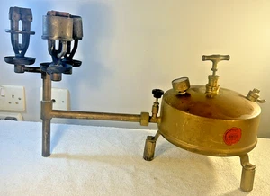 Monitor 1470 Badheizung Messing 3 flammig Paraffinofen selten Vintage 50er Jahre - Bild 1 von 16