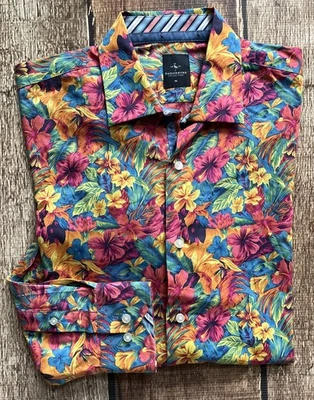TAILORBYRD FLORAL MULTI HAWAIIAN SPORT SHIRT MENS XL EXCELLENT CONDITION - Image 1 of 4