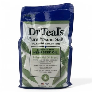 Dr. Teal's Pure Epsom Salt Solution Olio di semi di canapa - 3 libbre - Foto 1 di 3