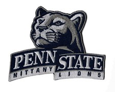🏈 4" University of PENN STATE NITTANY LIONS Team Logo Iron-on Jersey PATCH!