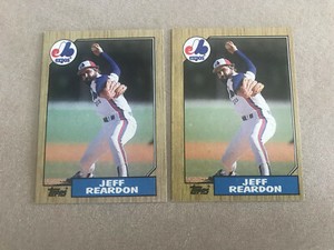 1987 Topps Baseball Card #165 Jeff Reardon Montreal Expos NMMT Free Shipping!