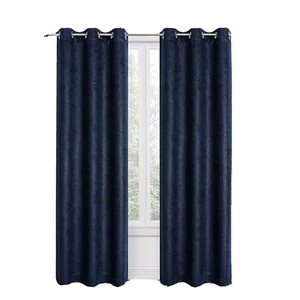 JCP Regal HOME Diamant Verdunkelung Fenster Panel Paar 76 x 84 zwei Ösen marineblau - Bild 1 von 2